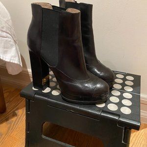 Chanel heeled booties